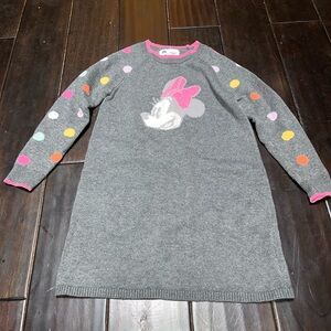 GAP Gray and Pink Sweater Dress